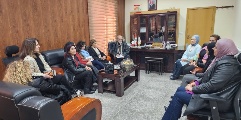 لجنة المرأة في دورس تستعرض نشاطاتها مع رئيس اتحاد بلديات بعلبك