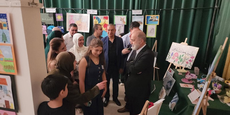 رئيس اتحاد بلديات بعلبك يرعى افتتاح معرض «محترف الفن» في ثانوية الحكمة