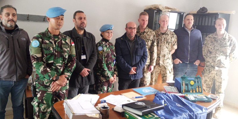 الكتيبة الفنلندية نفذت أعمال صيانة آلية تابعة لبلدية عدشيت