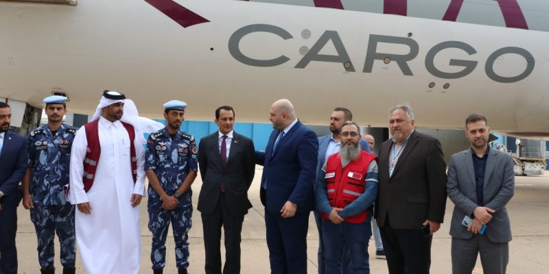 مساعدات قطرية طارئة للقطاع الصحي: 100 طن من المعدات تصل إلى بيروت